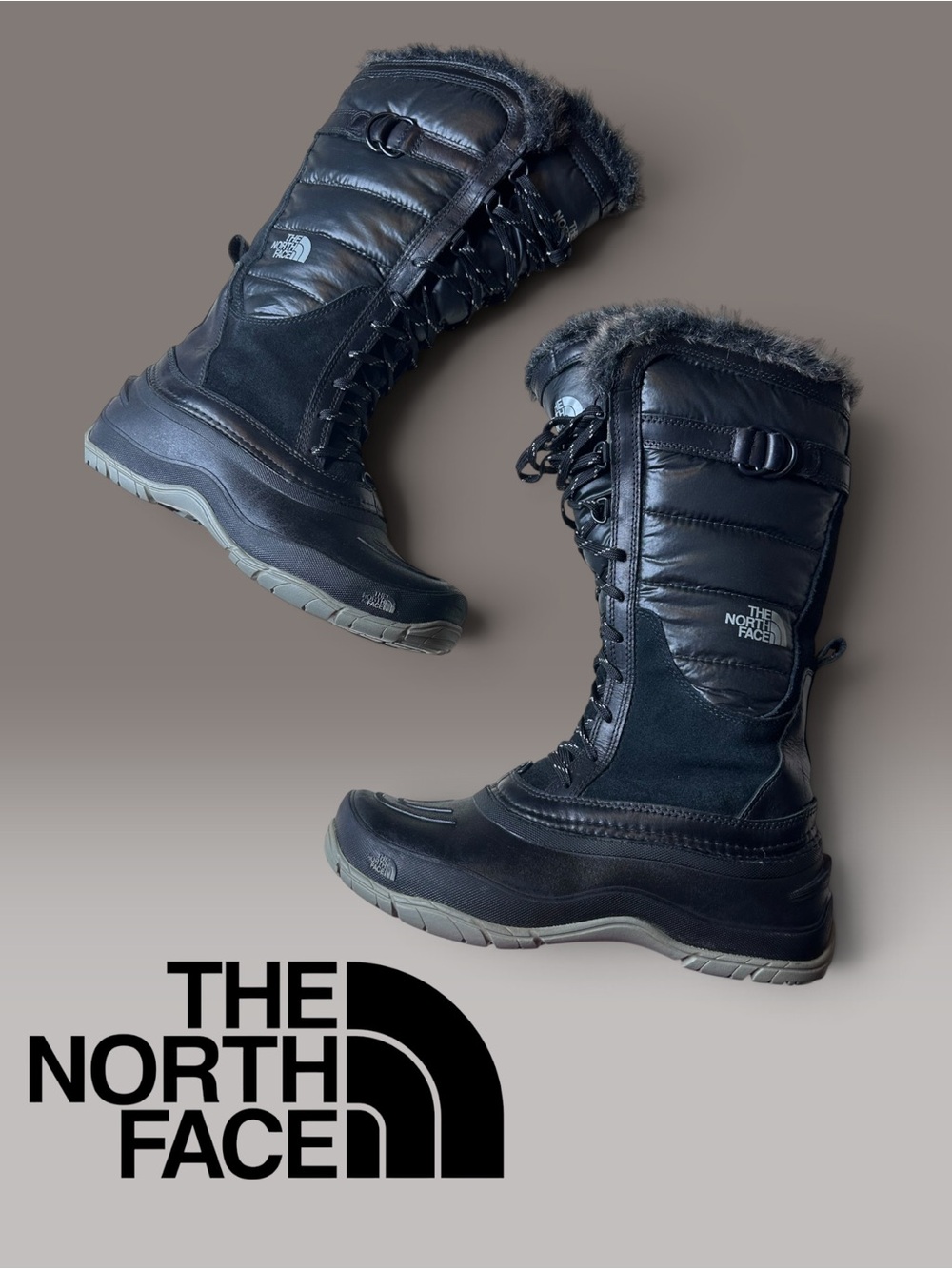 The North Face Shellista Women’s Black Lace Up Boots Size: 8.5 Waterproof Winter
